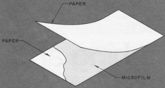 Removing microfilm from backing paper - Airplanes and Rockets