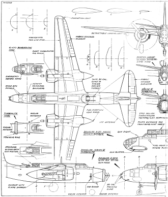 Douglas Boston / Havoc Article & Plans (sheet 1) from November 1970 American Aircraft Modeler - Airplanes and Rockets