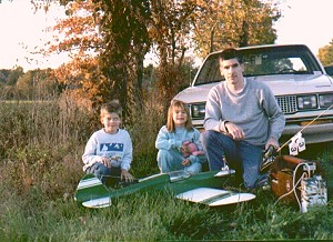 Kirt, Philip & Sally Blattenberger with Great Planes Super Sportster 40, Smithsburg, MD - Airplanes and Rockets