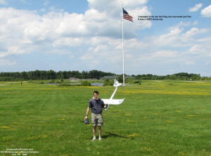Kirt Blattenberger with ParkZone Radian electric-powered sailplane - Airplanes and Rockets