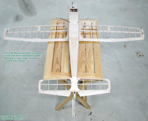 Bottom Framework (rear), Carl Goldberg 1/2A Skylane configured for electric power and control-line flying - Airplanes and Rockets