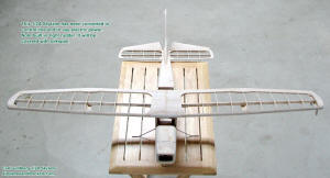 Top Framework (front), Carl Goldberg 1/2A Skylane configured for electric power and control-line flying - Airplanes and Rockets
