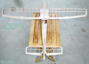 Top Framework (rear), Carl Goldberg 1/2A Skylane configured for electric power and control-line flying - Airplanes and Rockets