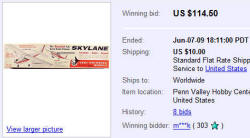 eBay 1/2A Skylane Auction - Airplanes and Rockets
