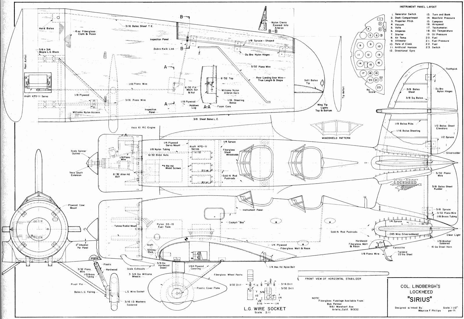 RC Model Airplane Plans