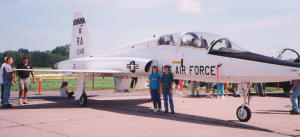 Philip & Sally Blattenberger with T-38 Trainer - Airplanes and Rockets