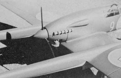 Saab J21-A, The pusher installation is just the same as any standard tractor mount - Airplanes and Rockets
