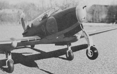 Saab J21-A, For the eye trained in viewing models with props on the nose, the Saab offers a pleasant change of pace - Airplanes and Rockets