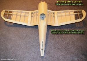 Top view of bottom wing sheeting (March 2015) - Airplanes and Rockets
