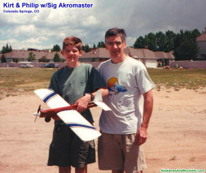 Kirt & Philip Blattenberger with Sig Akromaster in Colorado Springs, CO (circa 2000) - Airplanes and Rockets