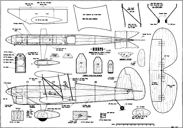 Biceps Plans Sheet 1 - Airplanes and Rockets