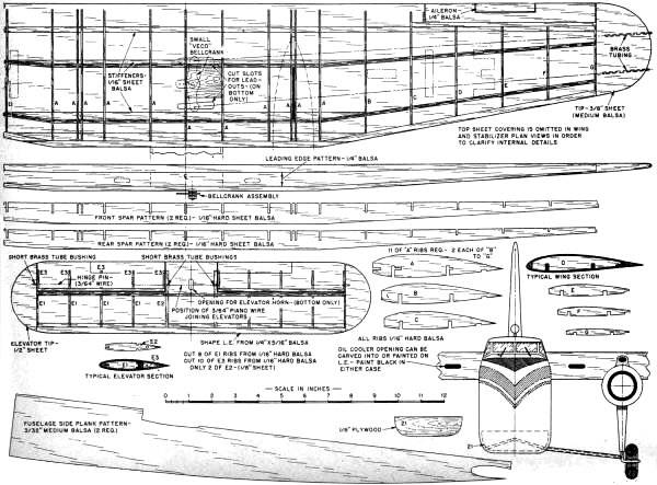 Bristol "170" Freighter Wing Plan - Airplanes and Rockets