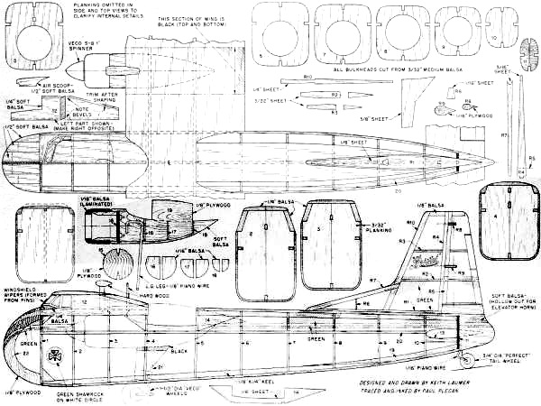 Bristol "170" Freighter Fuselage Plans - Airplanes and Rockets