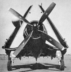 Landing gear details is possible via this photo of an F4U-5N night fighter - Airplanes and Rockets