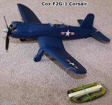 Cox F2G-1 Corsair C/L Airplane (left side) - Airplanes and Rockets