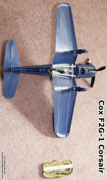 Cox F2G-1 Corsair C/L Airplane (bottom) - Airplanes and Rockets