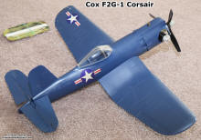 Cox F2G-1 Corsair C/L Airplane (right side) - Airplanes and Rockets
