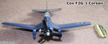 Cox F2G-1 Corsair C/L Airplane (front) - Airplanes and Rockets