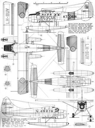 Dehavilland DHC-3 Otter 5-View on Floats (March 1962 American Modeler) - Airplanes and Rockets