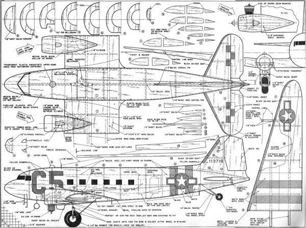 Douglas DC-3 / C-47 Plans - Airplanes and Rockets
