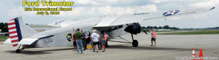 Passengers Boarding Ford Trimotor at Erie Int'l Airport - Airplanes and Rockets