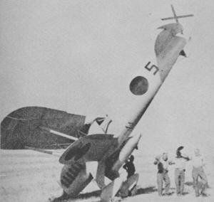 Condor Legion He-51 was nosed over by Spanish pilot during landing - Airplanes and Rockets