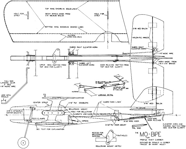 MO Biplane Plans - Airplanes and Rockets