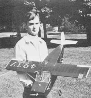 Author holding his finely-detailed Cougar - Airplanes and Rockets
