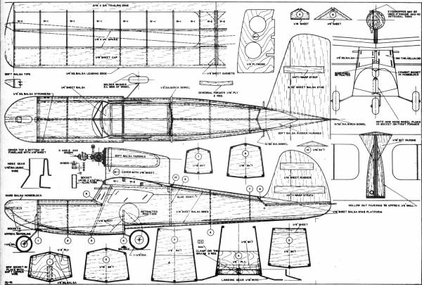 Shoehorn Amphibious Model Airplane Plans - Airplanes and Rockets