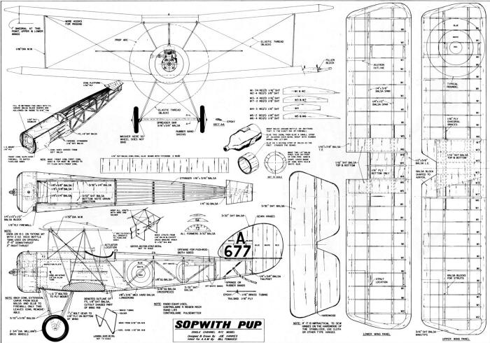 Sopwith Pup Plans - Airplanes and Rockets