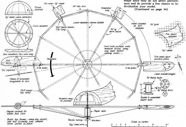 Spinning Disc Saucer Plans - Airplanes and Rockets