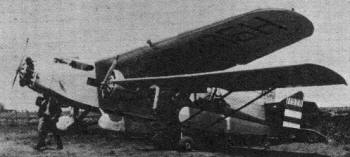 Home-built tucked under Goose's wing had Model A Ford engine - Airplanes and Rockets