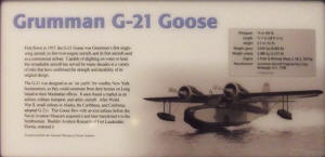 Grumman G-21 Goose (plaque),  Udvar-Hazy Center - Airplanes and Rockets