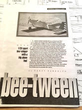 Bee-Tween plans description (Steve Swinamer) - Airplanes and Rockets