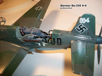 Dornier Do−335 V−4 left rear view - Airplanes and Rockets