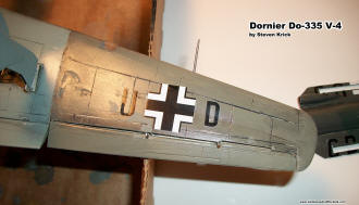 Dornier Do−335 V−4 wing detail - Airplanes and Rockets