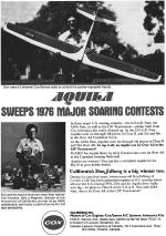 Aquila sailplane in Cox / Sanwa advertisement - Airplanes and Rockets