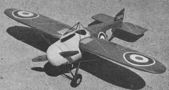World War One Bristol M. 1C Control Line Scale Article & Plans, American Modeler, August 1957 - Airplanes and Rockets