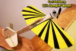 Li'l Jumpin' Bean (Yellow & Black 2) - Airplanes and Rockets