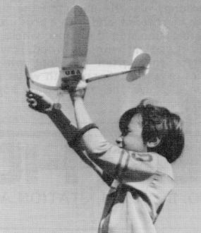 Proper launch technique demonstrated by Tenderfoot - Airplanes and Rockets