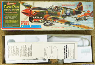 Comet P-40E Tiger Shark Free Flight kit - Airplanes and Rockets