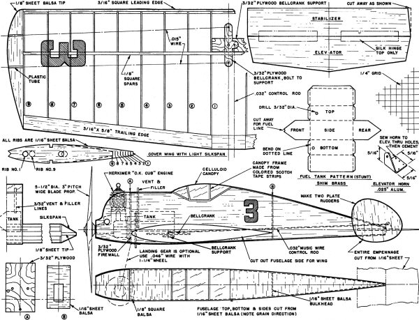 Cub Controller Plans, September 1949 Air Trails - Airplanes and Rockets