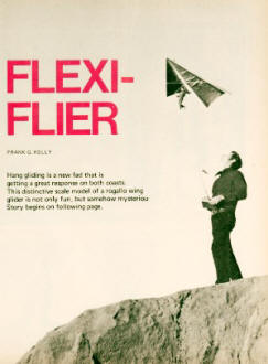 Dick Eipper's Flexi-Flier Rollago wing for R/C, April 1974 American Aircraft Modeler - Airplanes and Rockets