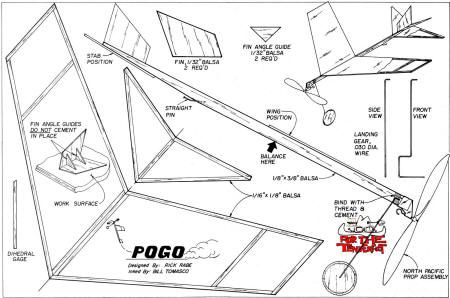 Pogo Rubber Free Flight Plans - Airplanes and Rockets