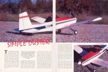 Simple Duster Article, November 1984 R/C Modeler - Airplanes and Rockets