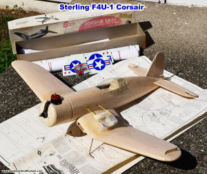 McCoy .35 Red Head mounted on Sterling F4U-1 Corsair - Airplanes and Rockets