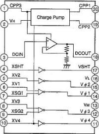 Sony CXD1267AN CCD Vertical Clock Driver Block Diagram - Airplanes & Rockets