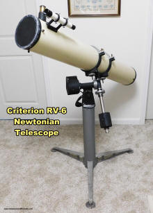 Criterion RV-6 Dynascope, 6", f8 Newtonian Telescope - Airplanes and Rockets