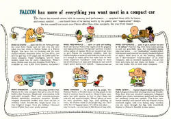 Peanuts Gang Ford Falcon Advertisement 1960 (Doug Pratt website) - Airplanes and Rockets