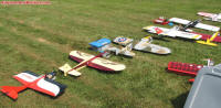 Staging area at Bean Hill Flyers July 2011 Fly-In, #1 - Airplanes and Rockets
